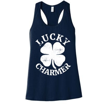 St Patricks Day Shirts LUCKY CHARMER Women's Racerback Tank