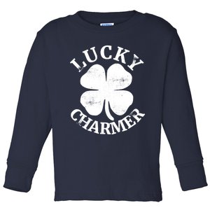 St Patricks Day Shirts LUCKY CHARMER Toddler Long Sleeve Shirt