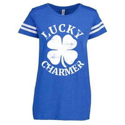 St Patricks Day Shirts LUCKY CHARMER Enza Ladies Jersey Football T-Shirt