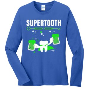 St Patricks Day Dental Tooth Hygienists Irish Beer Dentists Gift Ladies Long Sleeve Shirt