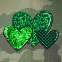 St Patricks Day Festive Heart Legacy Tie Dye Trucker Hat