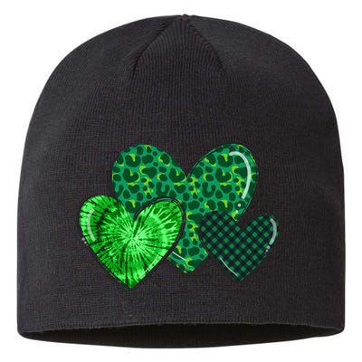 St Patricks Day Festive Heart Sustainable Beanie