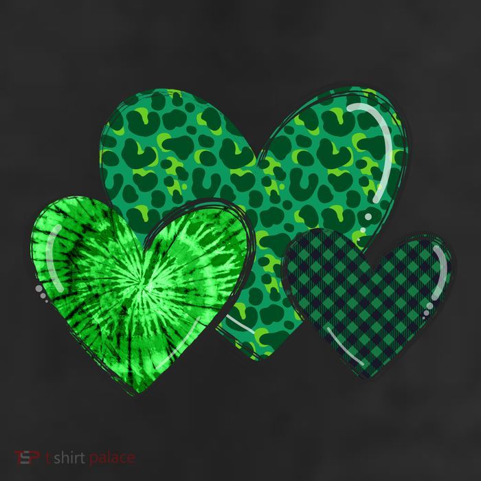 St Patricks Day Festive Heart 25L Jumbo Tote