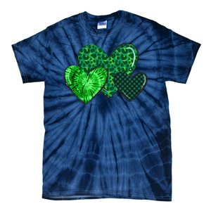 St Patricks Day Festive Heart Tie-Dye T-Shirt