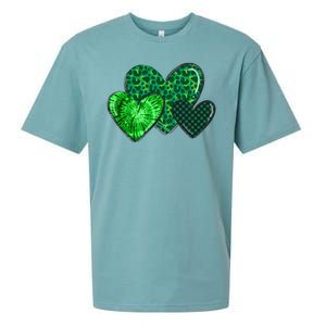 St Patricks Day Festive Heart Sueded Cloud Jersey T-Shirt