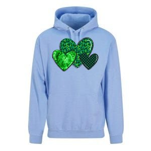 St Patricks Day Festive Heart Unisex Surf Hoodie