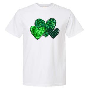 St Patricks Day Festive Heart Garment-Dyed Heavyweight T-Shirt