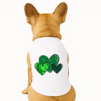 St Patricks Day Festive Heart Doggie Tank