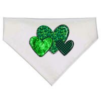 St Patricks Day Festive Heart USA-Made Doggie Bandana