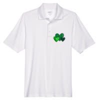 St Patricks Day Festive Heart Men's Origin Performance Pique Polo