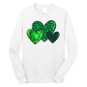 St Patricks Day Festive Heart Long Sleeve Shirt