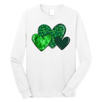 St Patricks Day Festive Heart Long Sleeve Shirt