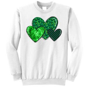 St Patricks Day Festive Heart Sweatshirt