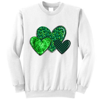 St Patricks Day Festive Heart Sweatshirt