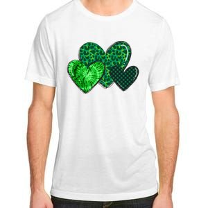 St Patricks Day Festive Heart Adult ChromaSoft Performance T-Shirt