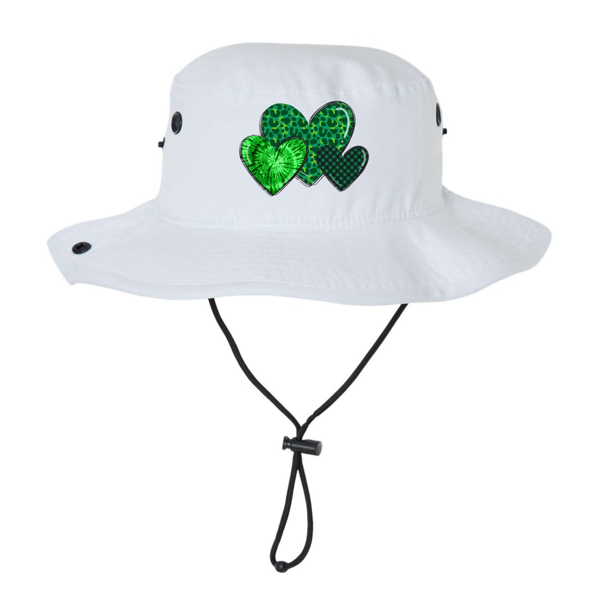 St Patricks Day Festive Heart Bucket Hat