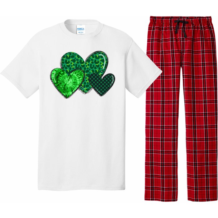 St Patricks Day Festive Heart Pajama Set