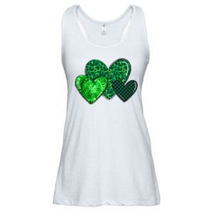 St Patricks Day Festive Heart Ladies Essential Flowy Tank