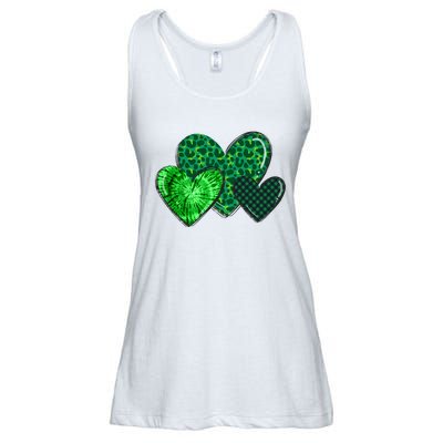 St Patricks Day Festive Heart Ladies Essential Flowy Tank
