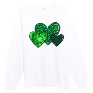 St Patricks Day Festive Heart Premium Crewneck Sweatshirt