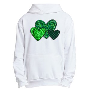 St Patricks Day Festive Heart Urban Pullover Hoodie