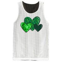 St Patricks Day Festive Heart Mesh Reversible Basketball Jersey Tank