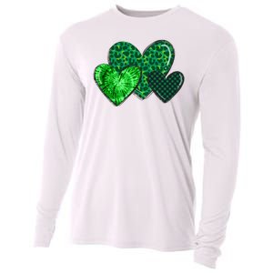 St Patricks Day Festive Heart Cooling Performance Long Sleeve Crew