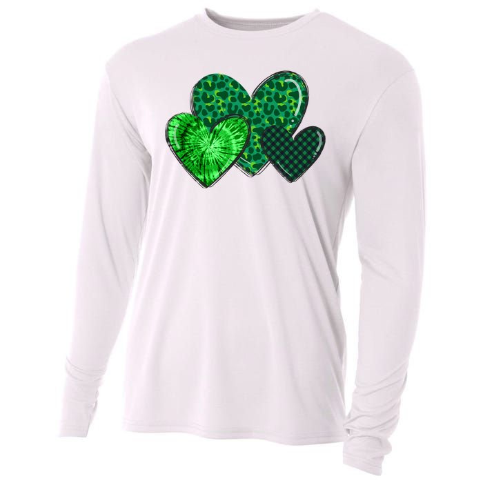 St Patricks Day Festive Heart Cooling Performance Long Sleeve Crew