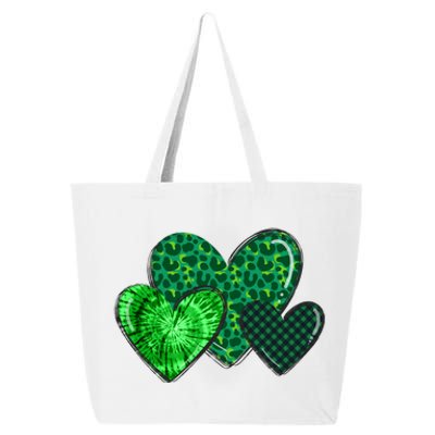 St Patricks Day Festive Heart 25L Jumbo Tote