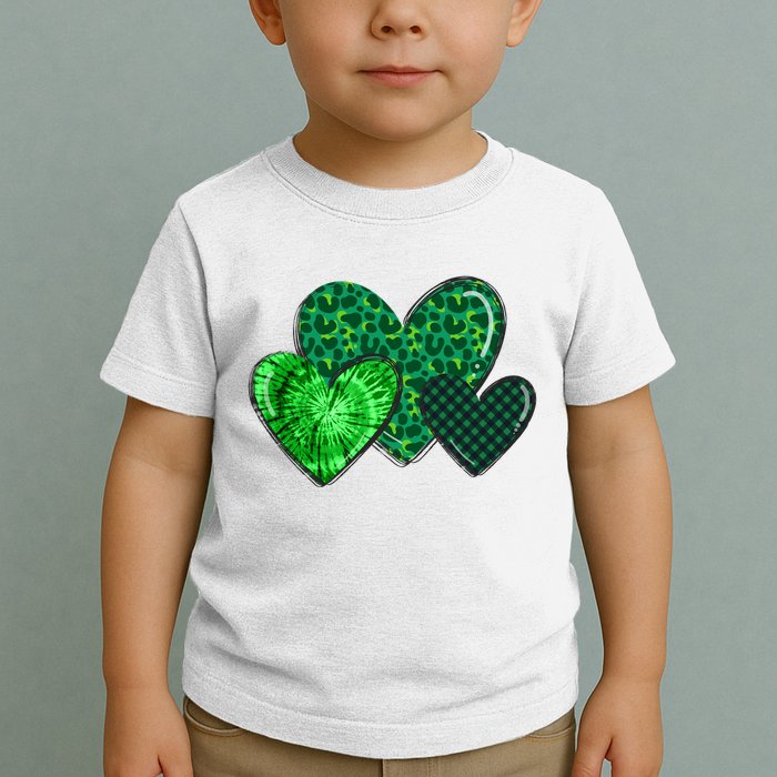 St Patricks Day Festive Heart Toddler T-Shirt