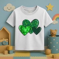 St Patricks Day Festive Heart Toddler T-Shirt