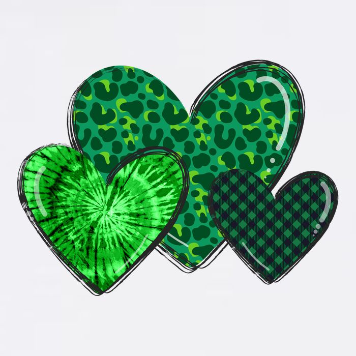 St Patricks Day Festive Heart Visor