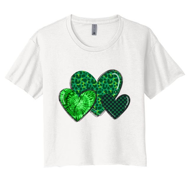 St Patricks Day Festive Heart Crop Top