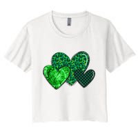 St Patricks Day Festive Heart Crop Top