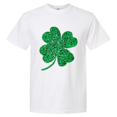 Saint Patrick's Day Shamrock Leopard Clover Green Garment-Dyed Heavyweight T-Shirt