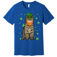 St Patricks Day Exotic Shorthair Cat Shamrock Gift Premium T-Shirt