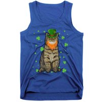 St Patricks Day Exotic Shorthair Cat Shamrock Gift Tank Top