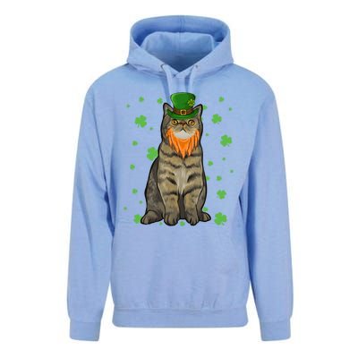 St Patricks Day Exotic Shorthair Cat Shamrock Gift Unisex Surf Hoodie