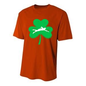 St Patrick's Day Swimming Cute Gift And Adults Gift Youth Performance Sprint T-Shirt