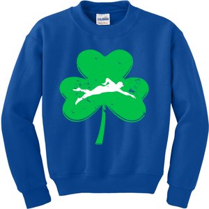 St Patrick's Day Swimming Cute Gift And Adults Gift Kids Sweatshirt