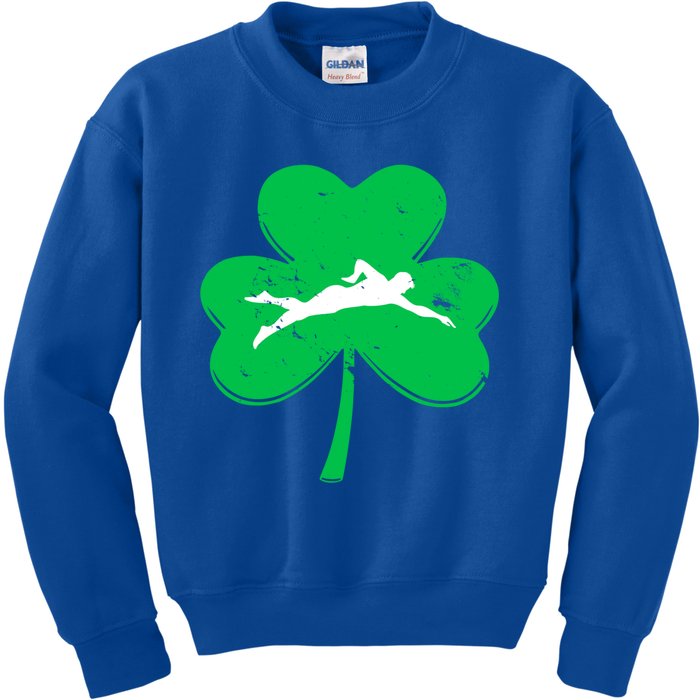 St Patrick's Day Swimming Cute Gift And Adults Gift Kids Sweatshirt