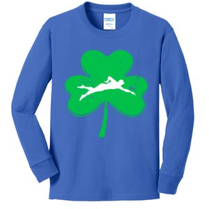 St Patrick's Day Swimming Cute Gift And Adults Gift Kids Long Sleeve Shirt