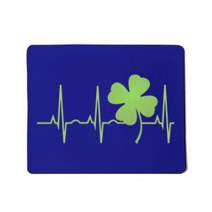 St Patricks Day Cute Gift Irish Heartbeat Hooded Gift Mousepad