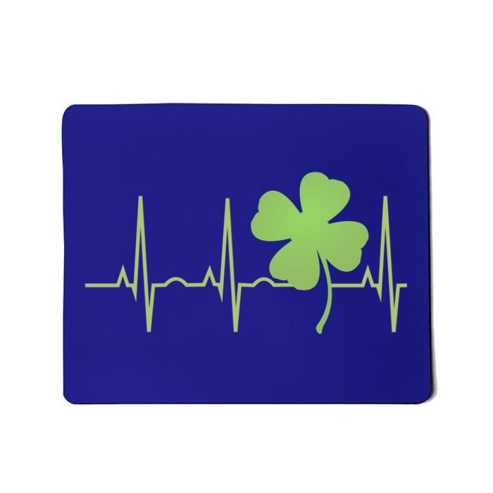 St Patricks Day Cute Gift Irish Heartbeat Hooded Gift Mousepad