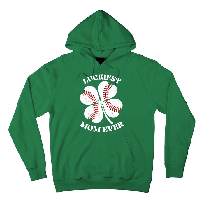 St Patrick's Day Shamrock Luckiest Mom Ever Irish Saint Paddy's Hoodie