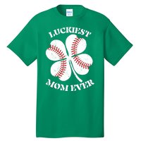 St Patrick's Day Shamrock Luckiest Mom Ever Irish Saint Paddy's Tall T-Shirt