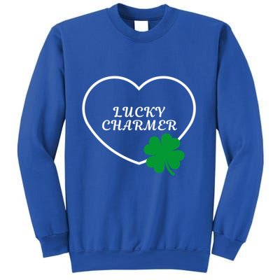 St Patricks Day Lucky Charmer Green Shamrock And Great Gift Sweatshirt
