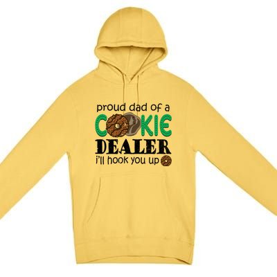 Scout Proud Dad Of A Cookie Dealer Troop Leader Premium Pullover Hoodie