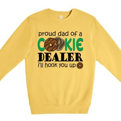 Scout Proud Dad Of A Cookie Dealer Troop Leader Premium Crewneck Sweatshirt