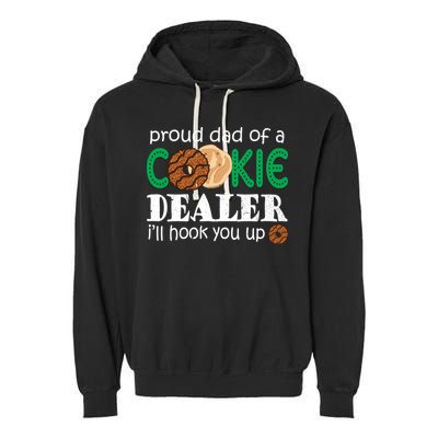 Scout Proud Dad Of A Cookie Dealer Troop Leader Garment-Dyed Fleece Hoodie